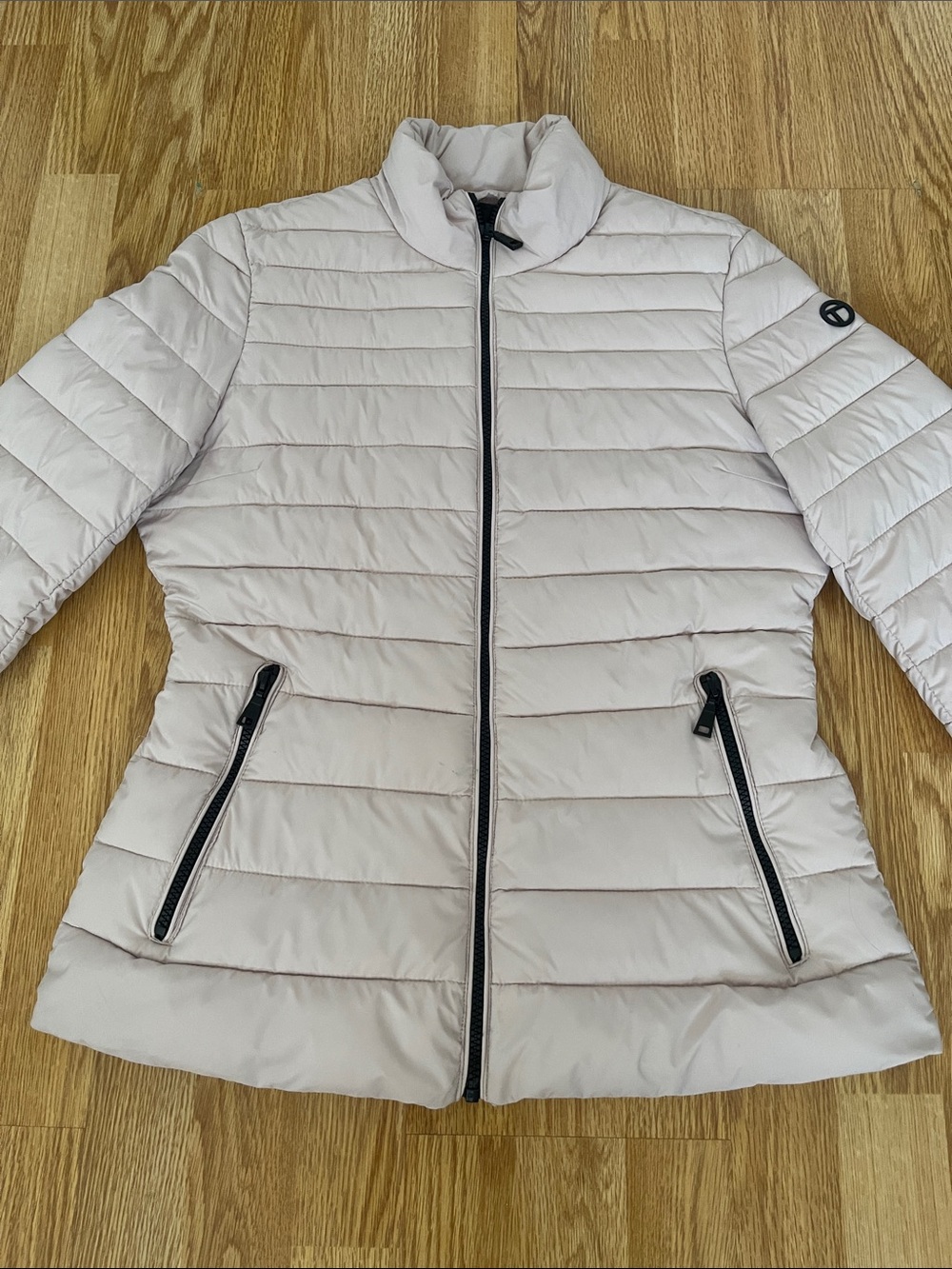 Tahari-Light Beige mauve Quilted Packable Jacket - Women’s Puffer Coat